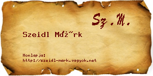 Szeidl Márk névjegykártya